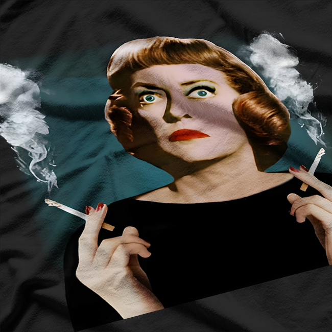 Bette Davis Smoking - Vintage Iconic Look T-Shirt
