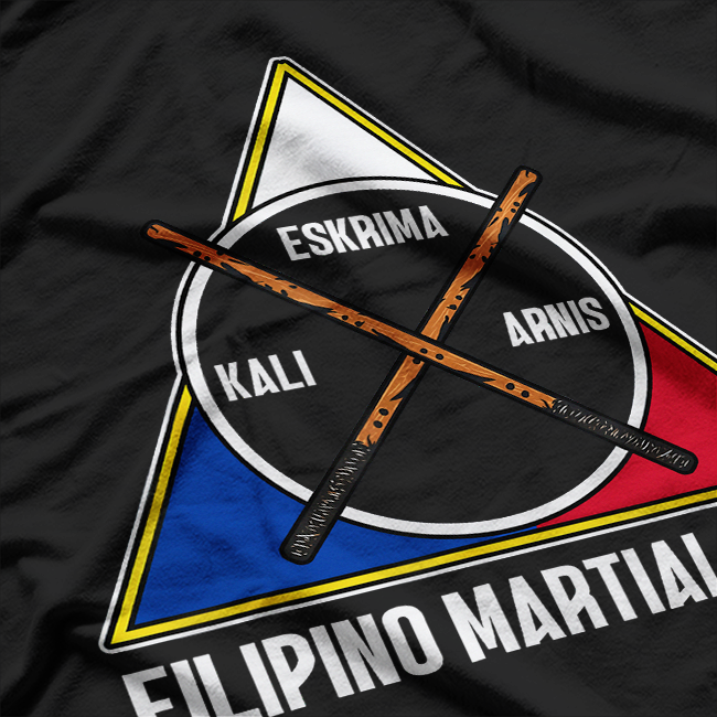 Arnis Kali Eskrima, Escrima Sticks Filipino Flag T-Shirt