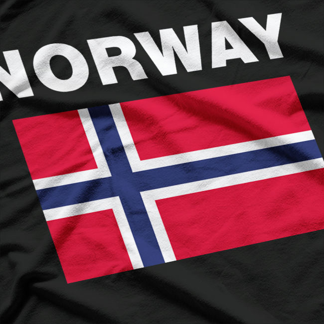 Norway Norwegian Flag Heritage Design Best Gift Idea T-Shirt