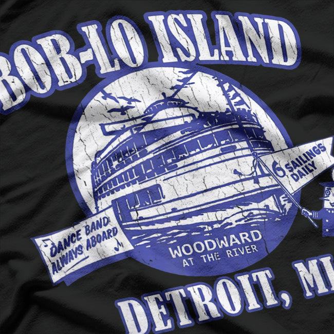 Boblo Island Detroit Michigan Vintage Retro Nostalgic T-Shirt