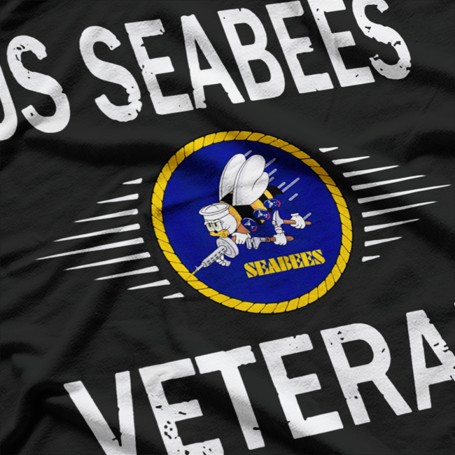 Proud Seabee Serving with Honor and Grit T-Shirt