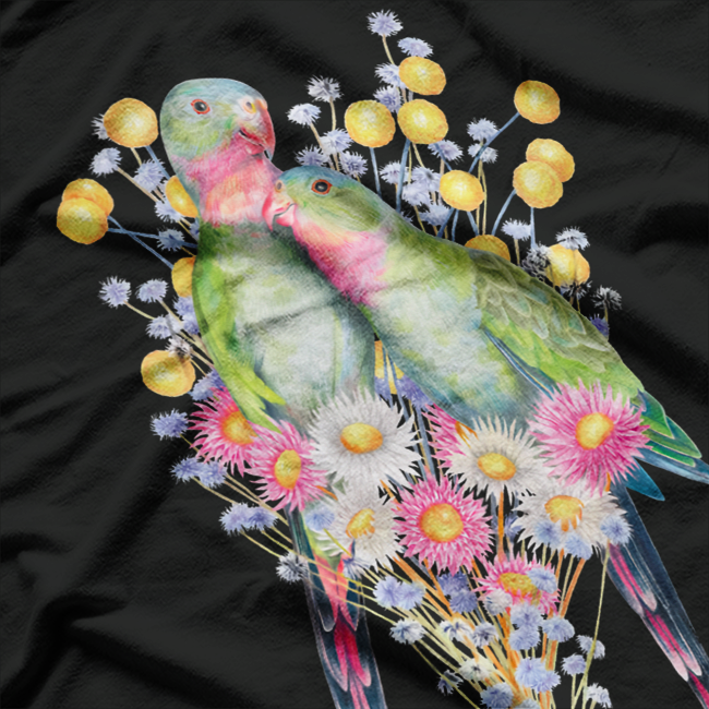 Exotic Parrot Lovers – Princess Parrot Wildlife Artwork T-Shirt