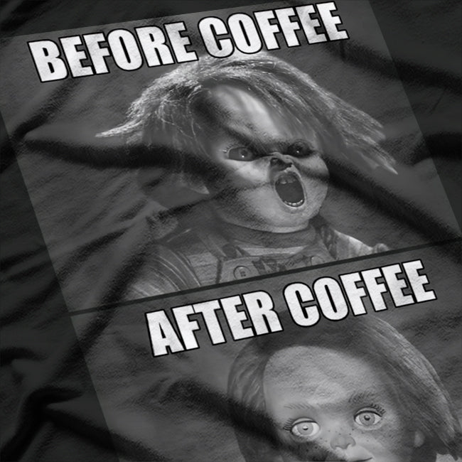 Funny Child’s Play Before Coffee After Coffee Humor T-Shirt