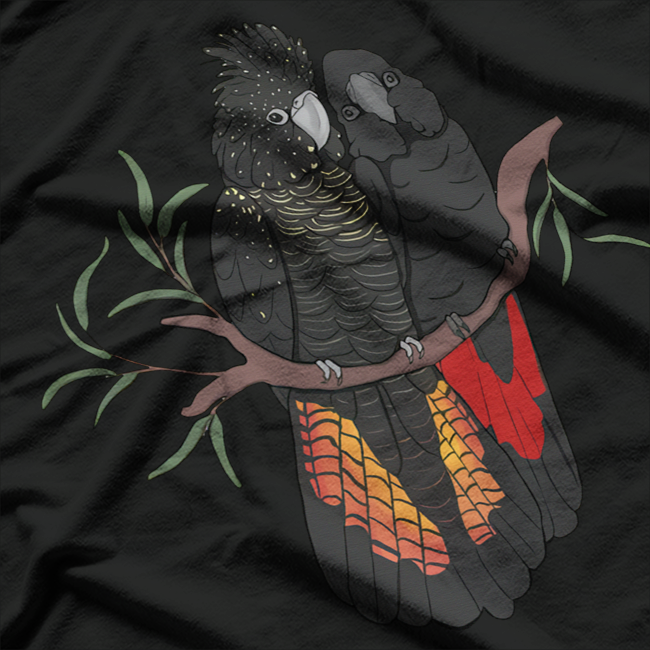 Red-Tailed Black Cockatoo – Stunning Australian Bird Graphic T-Shirt