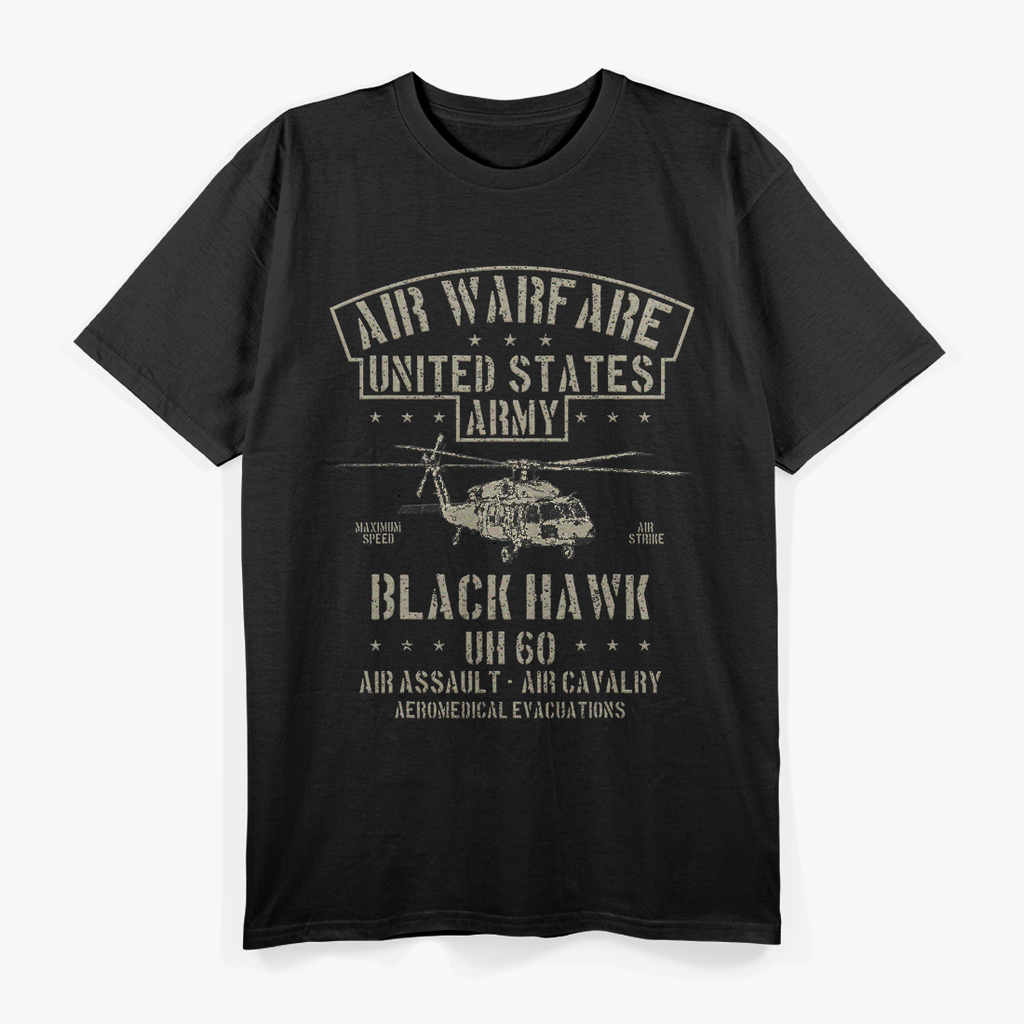 Air Warfare US Army Black Hawk Air Assault Air Cavalry T-Shirt