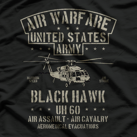 Air Warfare US Army Black Hawk Air Assault Air Cavalry T-Shirt