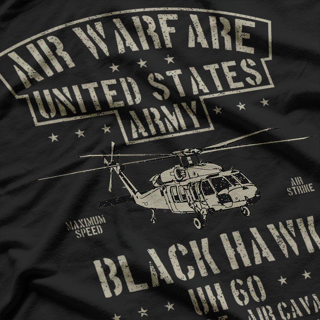 Air Warfare US Army Black Hawk Air Assault Air Cavalry T-Shirt