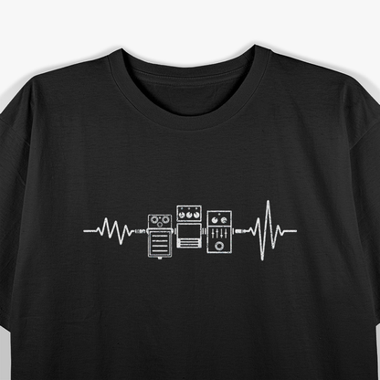 Heartbeat of a Guitarist – Pedal Life Tee T-Shirt