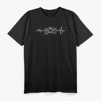 Heartbeat of a Guitarist – Pedal Life Tee T-Shirt