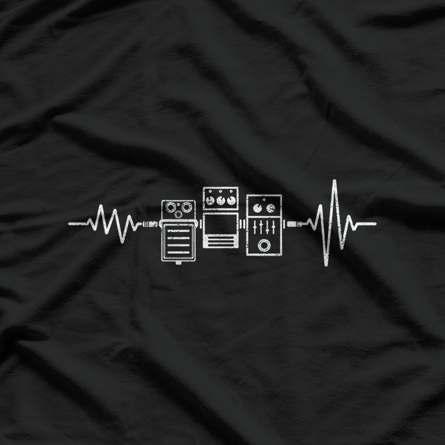 Heartbeat of a Guitarist – Pedal Life Tee T-Shirt