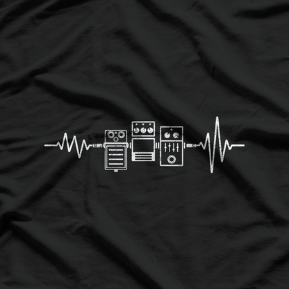 Heartbeat of a Guitarist – Pedal Life Tee T-Shirt