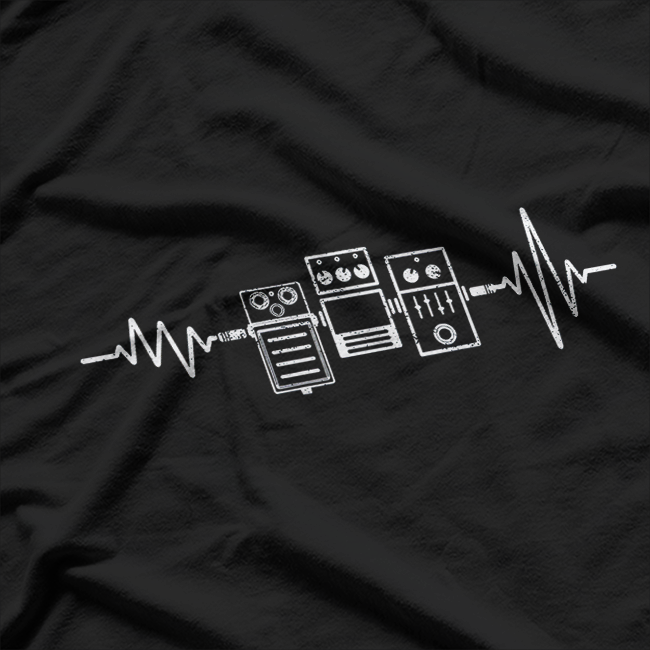 Heartbeat of a Guitarist – Pedal Life Tee T-Shirt