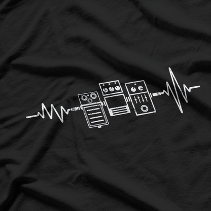 Heartbeat of a Guitarist – Pedal Life Tee T-Shirt