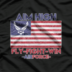 Fly, Fight, Win – Air Force Pride Military T-Shirt