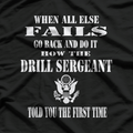 Army Drill Sergeant Leading with Strength and Discipline T-Shirt