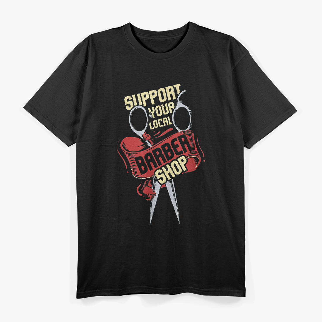Support Your Local Barber Shop T-Shirt