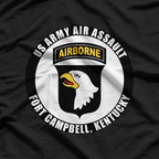 US Army Air Assault Fort Campbell Kentucky 101st Airborne T-Shirt