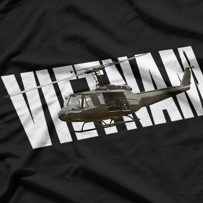 Vietnam Veterans UH 1, UH-1 Huey Helicopter T-Shirt