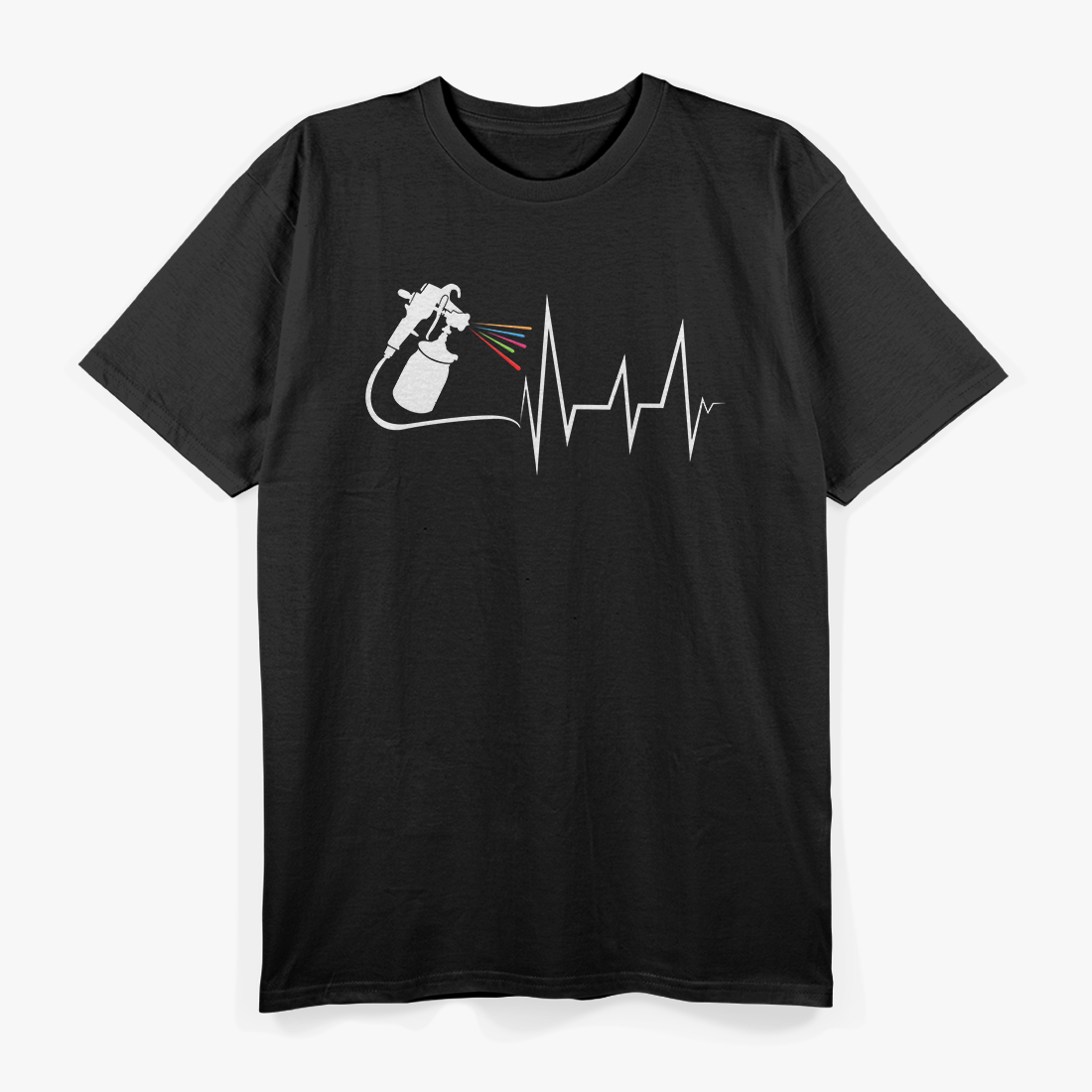 Car Painter Heartbeat Paint Gun Pulse EKG Auto Body Painter T-Shirt