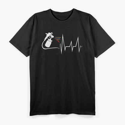 Car Painter Heartbeat Paint Gun Pulse EKG Auto Body Painter T-Shirt