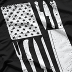 Funny Chef American Flag Design For Men Women Patriot T-Shirt