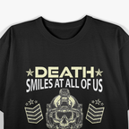 Helicopter Pilot US ARMY Aviation Skull Design T-Shirt
