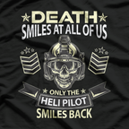 Helicopter Pilot US ARMY Aviation Skull Design T-Shirt