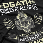 Helicopter Pilot US ARMY Aviation Skull Design T-Shirt