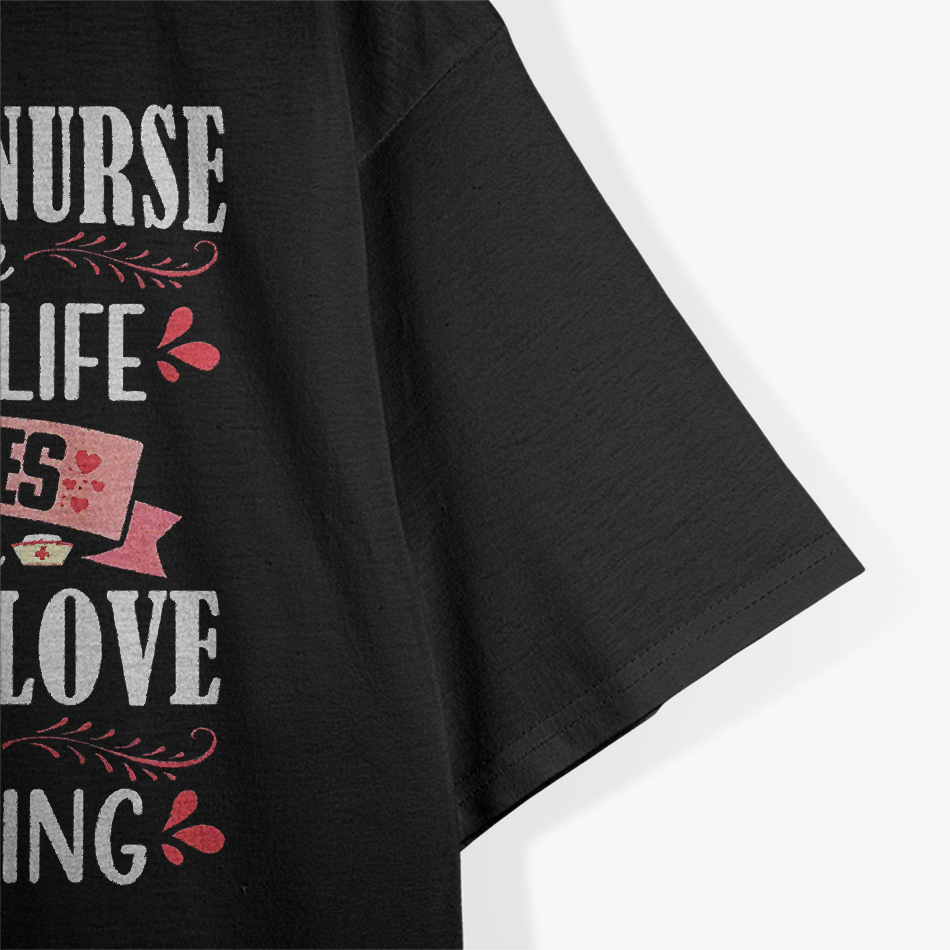 Hospice Nurse Care Cute Care Love Registered Nursing T-Shirt