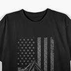 Patriotic Construction Worker Excavator Operator Digger Cool T-Shirt