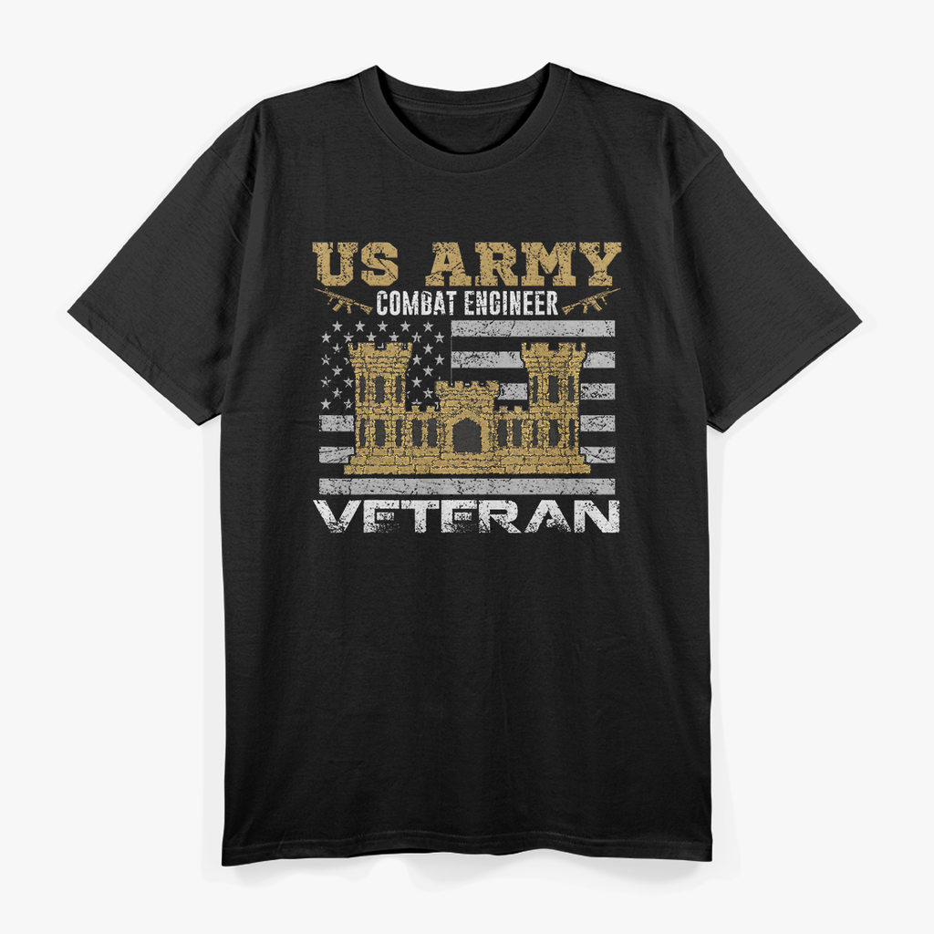 US Army, US Army Combat Engineer Veteran T-Shirt