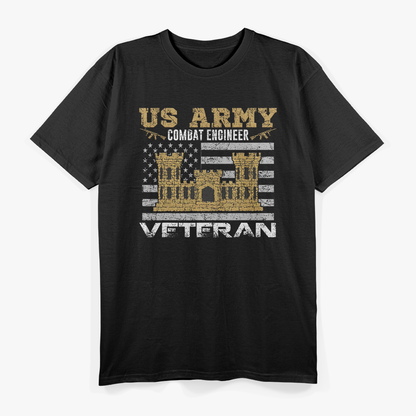 US Army, US Army Combat Engineer Veteran T-Shirt