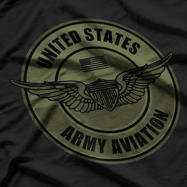 Army Aviation - Army Aviator Wings T-Shirt