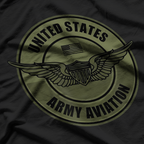 Army Aviation - Army Aviator Wings T-Shirt