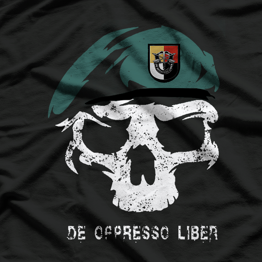 Army Special Forces De Oppresso Liber Green Beret 3rd SFG T-Shirt