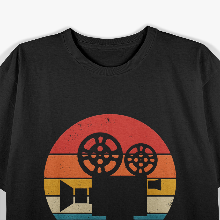 Camera Vintage Movie Director Chair Film Making Filmmaker T-Shirt