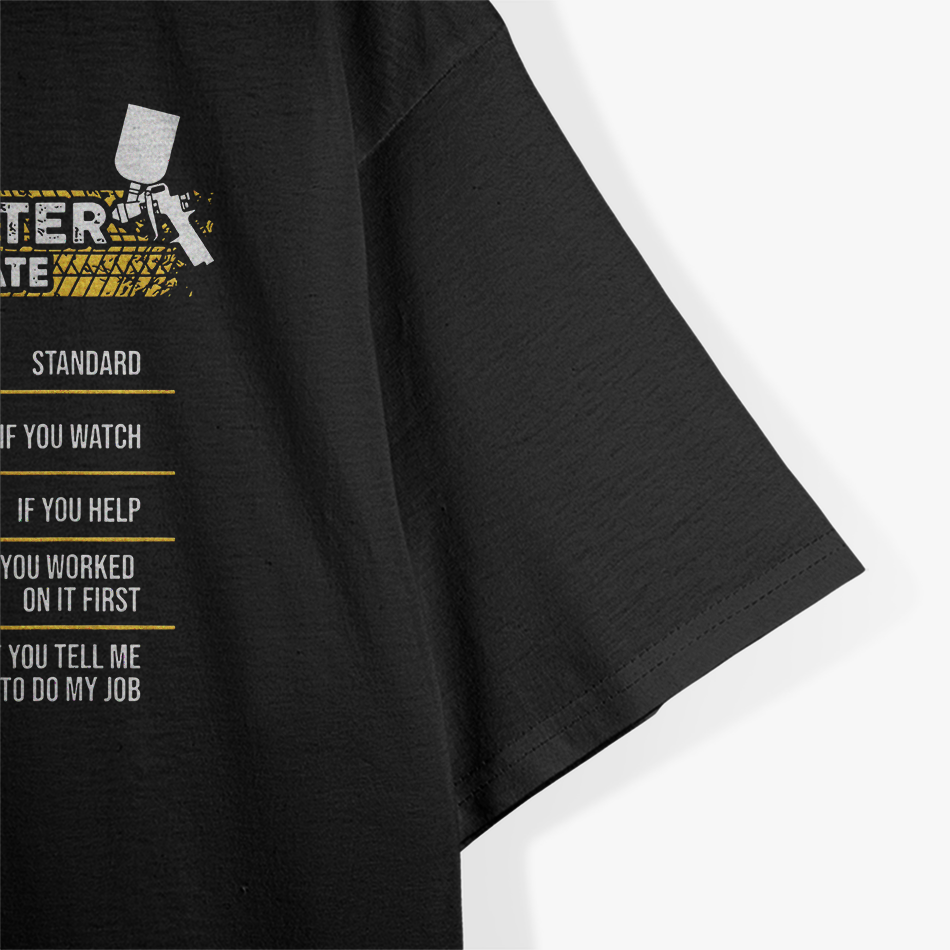 Car Painter Hourly Rate Funny T-Shirt