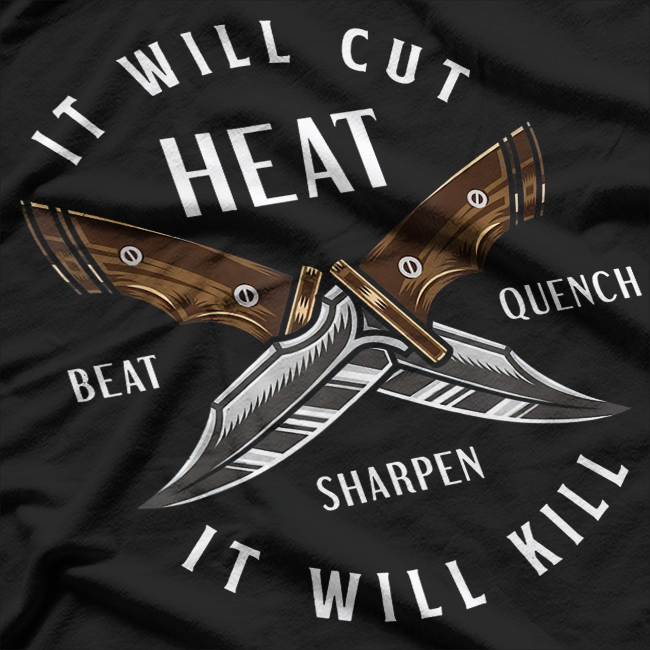 Fire Forged Knife Maker Bladesmith Blacksmith T-Shirt