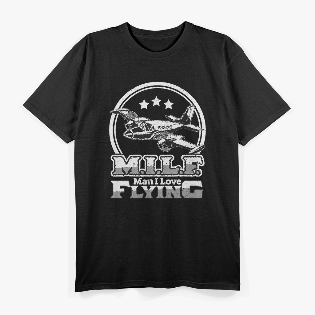 I Love Flying Airplane Aviation Pilot Design T-Shirt