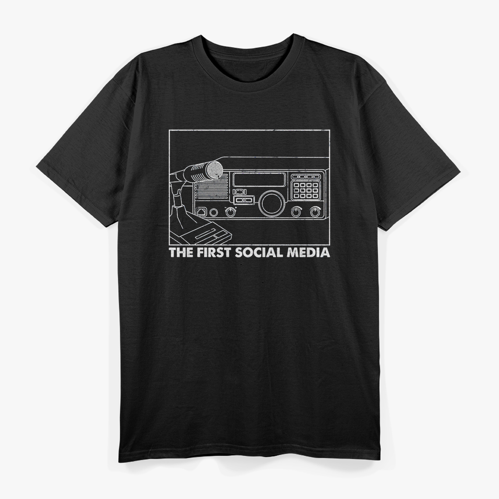 The First Social Media Ham Radio Operator T-Shirt