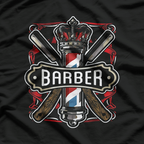 Vintage Barber Pole, Barber Gift T-Shirt
