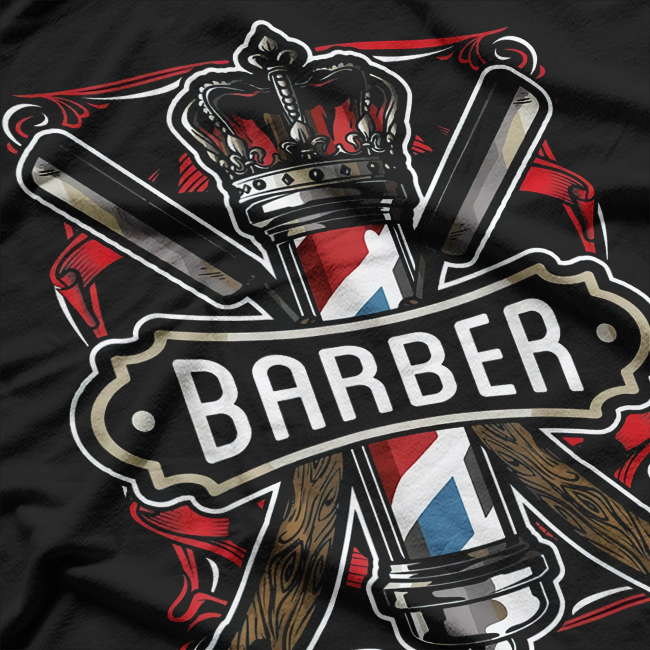 Vintage Barber Pole, Barber Gift T-Shirt