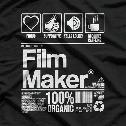 Film Maker Contents Gift Inspirational Filmmaker Director T-Shirt