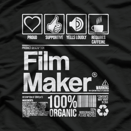 Film Maker Contents Gift Inspirational Filmmaker Director T-Shirt