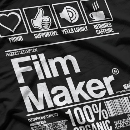 Film Maker Contents Gift Inspirational Filmmaker Director T-Shirt