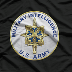 US Army Military Intelligence Branch Veteran Morale T-Shirt