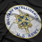 US Army Military Intelligence Branch Veteran Morale T-Shirt