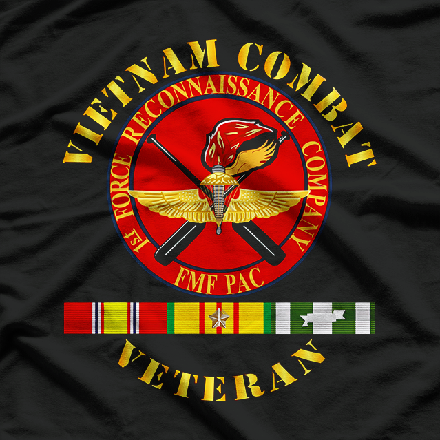 USMC - Vietnam Combat Veteran - 1st Force Recon T-Shirt