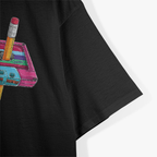 Vintage Cassette Tape Pencil 70s 80s 90s Music Mixtape Retro T-Shirt
