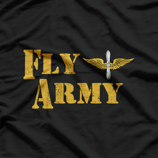 Vintage Fly Army Military T-Shirt